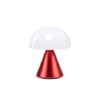 LEXON MINA Mini LED Lamp. Cool or Warm White Light. Rechargeable with USB-C Port (Cable Included) LH60MR Red