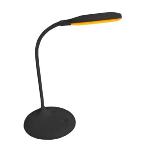 hooga Desk Lamp. Blue Light Blocking. 3 Modes: Amber 1600K. Red. Full-Spectrum 4000K. Dimmable. Rechargeable. Eye Strain Relief. Circadian Friendly