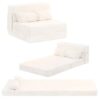 Tiita Folding Sofa Bed Couch.Single Size Foldable Futon Chair Bed with Pillow. Folding Sleeper Sofa Chair Bed Floor Mattress for Guest Room. Living Room. Beige