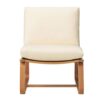MUJI 82598469 Sofa Chair for Living Room and Dining Room. Oak Wood. Width 21.7 x Depth 30.7 x Height 30.3 inches (55 x 78 x 77 cm)