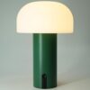 WEILAILUX Outdoor Mushroom Table Lamp Waterproof. Cordless Lamps Rechargeable. Battery Operated with USB Charging. Touch Dimmable Night Light for Bedroom/Patio/Camping/Dinning (Green). (WL-3760)