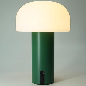 WEILAILUX Outdoor Mushroom Table Lamp Waterproof. Cordless Lamps Rechargeable. Battery Operated with USB Charging. Touch Dimmable Night Light for Bedroom/Patio/Camping/Dinning (Green). (WL-3760)