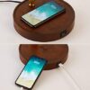 Hsyile KU300237 Rope Switch Retro Table Lamp with USB Charging Ports. with Green Retro Glass Lamp Shade for Living Room Bedroom.Bulb Included