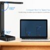 Drevet LED Desk Table Lamp with 1 USB Charging Port and 2 AC Power Outlet. 3 Color Model. 3 Level Brightness. Touch Dimmer Control.1h Timer. Memory Function.Eye-Caring Office Foldable Lamp.Night Light