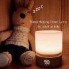 Smilodon Timer Night Light.Dimmable LED Bedside Lamp.Night Light Kids and Baby Nursery.Woodgrain.Sleep Aids Light.Rechargeable.Battery Operated