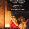 Smilodon Timer Night Light.Dimmable LED Bedside Lamp.Night Light Kids and Baby Nursery.Woodgrain.Sleep Aids Light.Rechargeable.Battery Operated