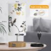 GPATIO Bedside Lamp with 2 USB Charging Ports. Printed Bedside Lamp. Touch Control Table Lamp. Nightstand Light with 3 Bright Modes. for Bedroom. Living Room. Office