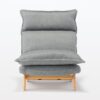 MUJI 12910985 High Back Recliner Sofa. Gray. Width 29.1 x Depth 44.9-53.1 inches (74 x 114-134.5 x 66.5-89.5 cm). 1 Seater. Polyester Plain Weave