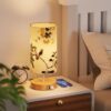 GPATIO Bedside Lamp with 2 USB Charging Ports. Printed Bedside Lamp. Touch Control Table Lamp. Nightstand Light with 3 Bright Modes. for Bedroom. Living Room. Office