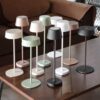 TORCHSTAR LED Rechargeable Table Lamps. Dimmable Cordless Outdoor Table Lamp for Restaurant Hotel. 4000mAh Battery Operated Portable Desk Lamp Commercial. 2700K. Hidden Charging Port. White. Pack of 2