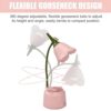 DLHONORV Cute LED Desk Lamp Kawaii Desk Accessories. Flower Bird Table lamp USB Rechargeable. 3 Color Modes. Stepless Dimming. Touch-Sensitive Switch Kawaii Room Decor Lamp. Reading Lamp (Pink)