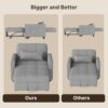 Gizoon Sofa Bed Chair 3-in-1 Convertible. Pullout Single Sleeper Chair Bed with Adjustable Backrest. Spacious Multifunctional Sofa Couches for Living Room. Bedroom. Apartment