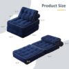 Afuson Folding Chair Bed. Futon Sofa Bed. Floor Couch for Adults Chair for Living Room. Lounge Sofa. Convertible Sofa Bed. Small Couches for Small Spaces. Blue