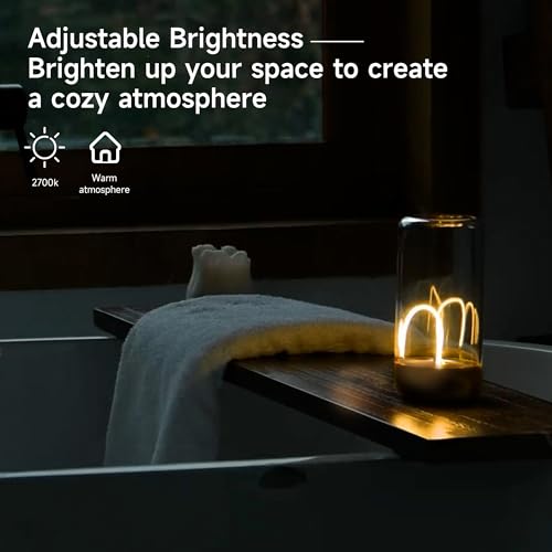 AUGE LIGHT Mini Minimalist Table Lamp Cordless LED Desk Lamp Rechargeable Modern Night Lights Portable Nightstand Lamps Unique Ambient Light Mood Lighting for Bedroom. Beside. Nursery