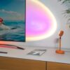 Fisura Sunset Lamp with 16 Colours Orange Sunset Lamp Relaxing LED Lamp Romantic Lamp with USB Cable Original Lamp Gift 26.5cm x 10cm