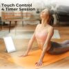 Fitfirst Light Therapy Lamp. 15000 Lux Simulated Sunlight. UV-Free LED Lamp with 3 Color Temperature & 4 Brightness Settings. Adjustable Timer. Foldable Stand for Home Office Travel