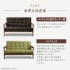Iris Plaza H153-11GY Sofa Single Seater Fabric. Gray. Width Approx. 25.6 inches (65 cm)
