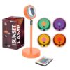 Fisura Sunset Lamp with 16 Colours Orange Sunset Lamp Relaxing LED Lamp Romantic Lamp with USB Cable Original Lamp Gift 26.5cm x 10cm