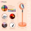 Fisura Sunset Lamp with 16 Colours Orange Sunset Lamp Relaxing LED Lamp Romantic Lamp with USB Cable Original Lamp Gift 26.5cm x 10cm