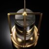 Portable Metal Table Lamp for Indoor/Outdoor .Rechargeable Cordless LED Lamp. 3-Colour Infinitely Dimming Battery Powered Small Desk Lamp. Restaurant/Bedroom/Bar/Coffee Shop/Camping Light (Gold)