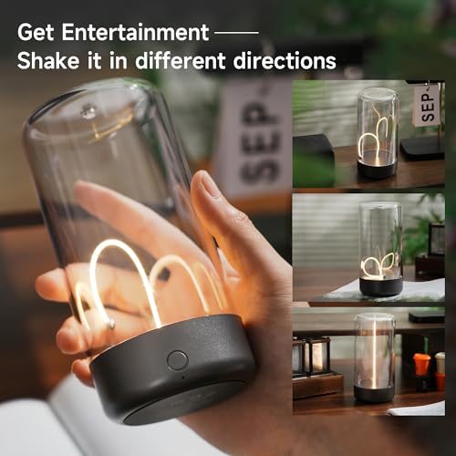 AUGE LIGHT Mini Minimalist Table Lamp Cordless LED Desk Lamp Rechargeable Modern Night Lights Portable Nightstand Lamps Unique Ambient Light Mood Lighting for Bedroom. Beside. Nursery