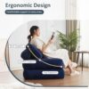 Afuson Folding Chair Bed. Futon Sofa Bed. Floor Couch for Adults Chair for Living Room. Lounge Sofa. Convertible Sofa Bed. Small Couches for Small Spaces. Blue