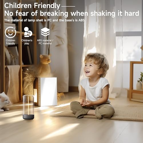 AUGE LIGHT Mini Minimalist Table Lamp Cordless LED Desk Lamp Rechargeable Modern Night Lights Portable Nightstand Lamps Unique Ambient Light Mood Lighting for Bedroom. Beside. Nursery