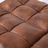 Hcore Convertible Futon Sofa Bed Brwon PU Memory Foam Loveseat.Small Euro Lounger Sofa for Compact Living Spaces.Apartment.Dorm.Studio.Guest Room.Home Office