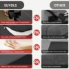 SUYOLS Folding Sofa Bed with Pillow- Convertible Chair Floor Couch & Sleeping Mattress. Foldable Memory Foam Sleeper for Living Room/Dorm/Guest Room/Home Office/Apartment/Loft. Single26. Dark Gray