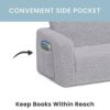 Cozee Flip Out Sherpa Sofa. Grey