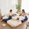 Afuson Folding Chair Bed. Futon Sofa Bed. Floor Couch for Adults Chair for Living Room. Lounge Sofa. Convertible Sofa Bed. Small Couches for Small Spaces. Blue