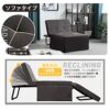 OSJ Sofa Bed. Single. Foldable. 4-Way. Reclining. Stool. Steel Frame. Living Alone. Finished Product. Transform into Various Shapes When Folded.