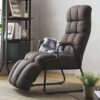 Do ESCF-BR Fluffy Pocket Coil Single Seat Sofa. Dark Brown. Width 22.4 x Depth 31.5 x Height 44.1 inches (57 x 80 x 112 cm). Seat Height 16.9 inches (43 cm). Reclining Single Seater Sofa Chair.