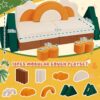 Erament 18PCS Modular Kids Play Couch - Junlge Theme Toddler Couch Building Fort. Convertible Sofa Multifunctional Kids Sofa. Toddler Baby Playroom/Bedroom Furniture for Playing. Sleeping
